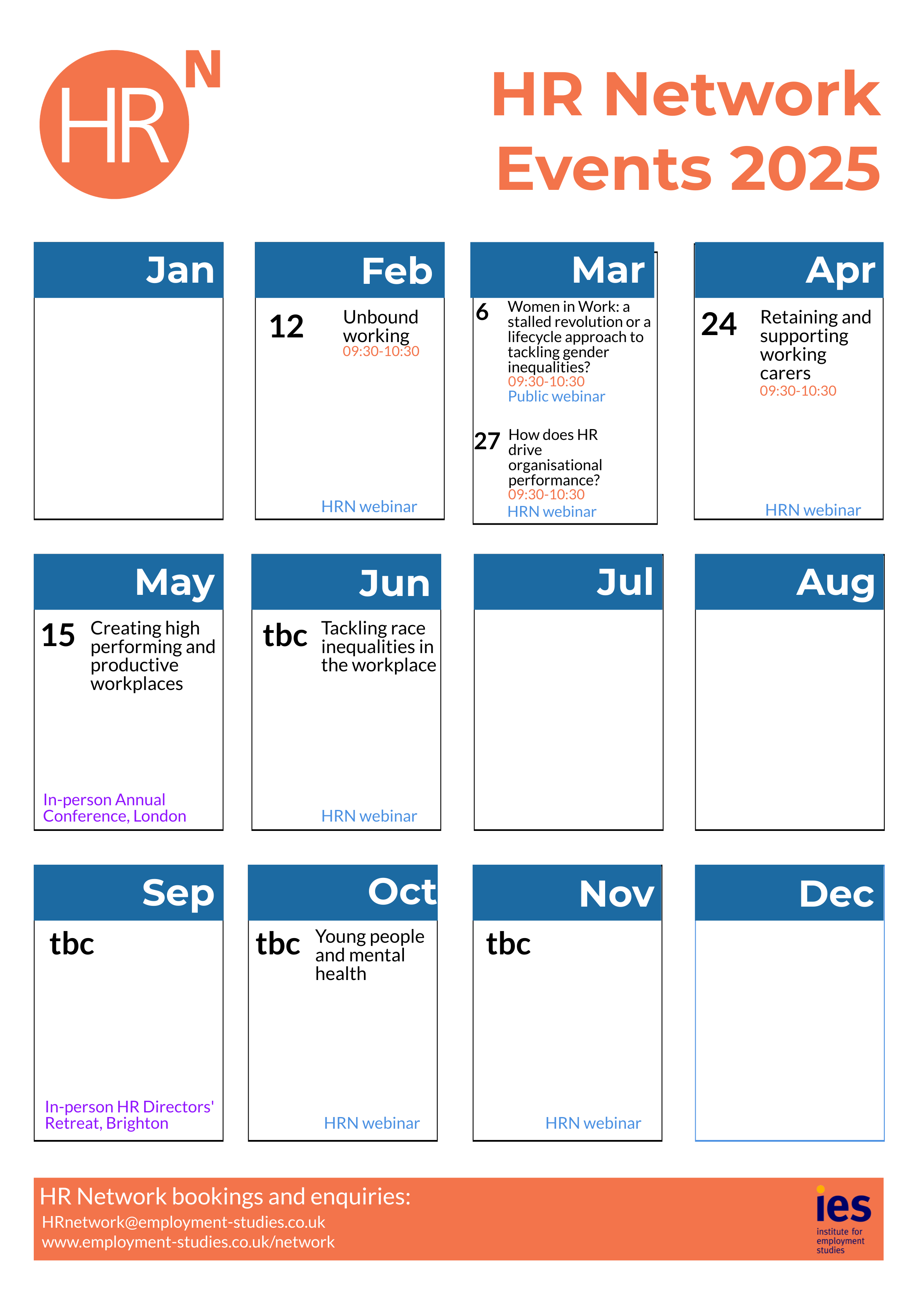 HR Events Calendar