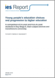 Young people's education choices and progression to higher education